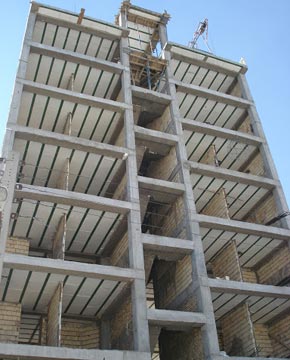 دستمزد-اجرای-اسکلت-بتنی